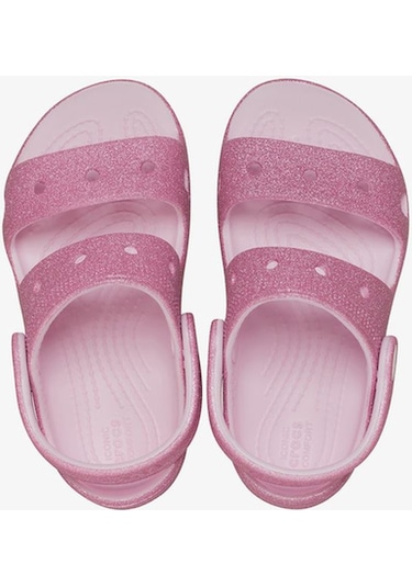 Crocs Classic Glitter Çocuk Pembe Sandalet