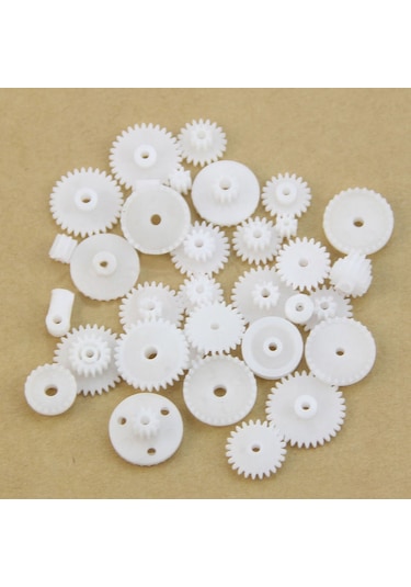 75 Parça Plastik Dişli Seti Rc Çark Arduino Oyuncak Robot Araba G