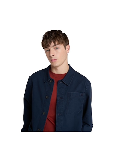 Timberland Kempshire Washed Canvas Chore Erkek Ceket Lacivert Lacivert