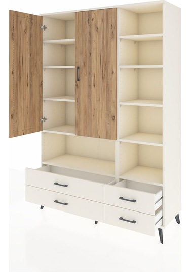 Hyperion Dolap 10 Raflı 4 Çekmeceli 2 Kapaklı 132x44x195 Ayta... Aytaşı