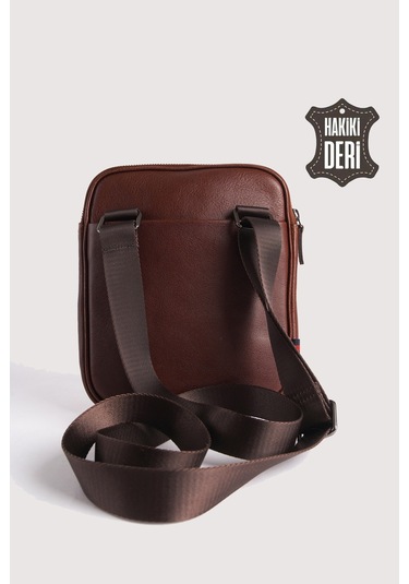 Hakiki Deri Erkek Postacı Çantası Taba Smr9250 Taba