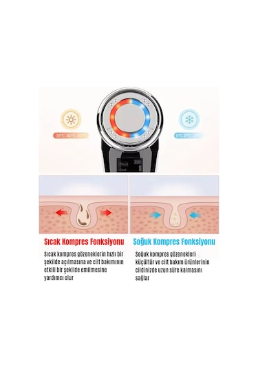 Enshall D818 Soğuk Sıcak Kırışıklık Yüz Masaj Ems Cihazı