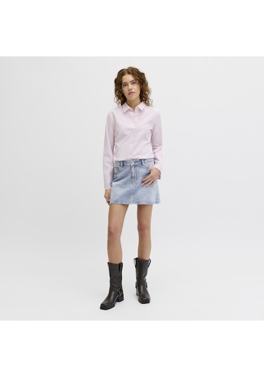 Jack & Jones Kadin Kot Etek - Laura - 12289304 Light Blue Denim