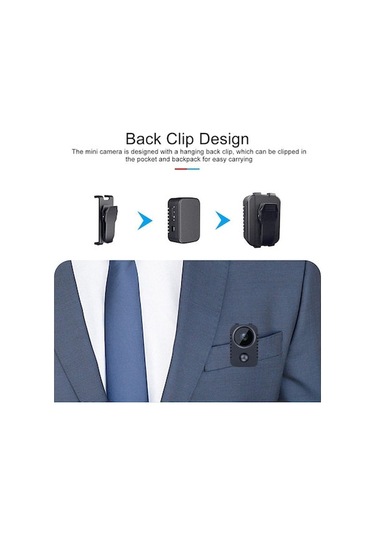 Qingmipy Md29 Kamera: Güneş İzi Algılama Kaydedici, Gece Görüşü Kızılötesi Klipsli Kameralar, 1080p Geniş Açı Kartlı Kayıt Cihazı Siyah