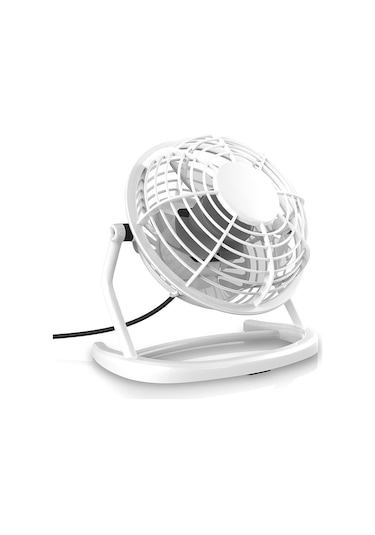Masaüstü Usb Fan - Taşınabilir Usb Vantilatör - Plastik - Beyaz