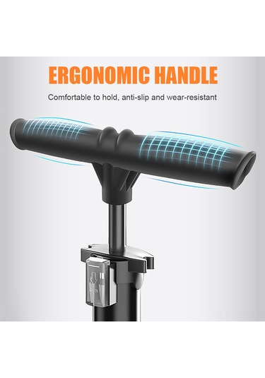 Wezone Taşınabilir Bisiklet Pompası - 150psı Basınçlı, Alüminyum Şişirme Aleti 58-62cm