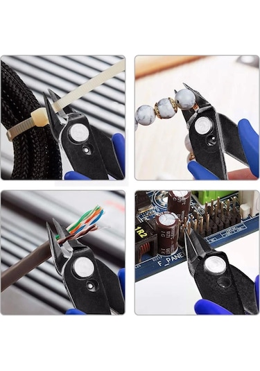 170 Yan Keski Elektronikçi Tipi Mini Kesici Soyucu Tel Kes