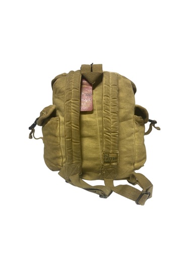 Kaliteli Tek Gözlü Vintage Disayn Unisex Sırt Günlük Okul Gezi Kamp Trekking Çantası Kc Ahtapot Bag Sarı Bordo