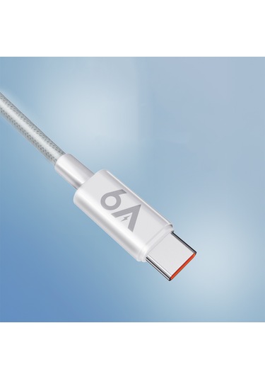 Lenyes Lc518 Usb-a To Type-c 6a Örgü Tasarımlı Hızlı Şarj Özellikli Data Ve Şarj Kablosu 66w 1m Gri Gri