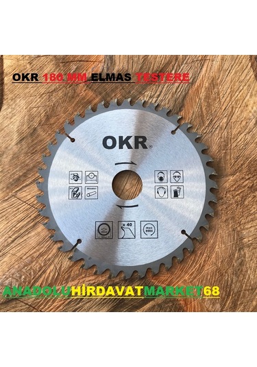 Okr 180 MM Elmas Testere Daire Testeresi Sunta Mdf Ahşap Kesici