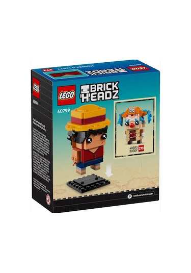 Lego Brickheadz One Piece Monkey D. Luffy Figure 40799