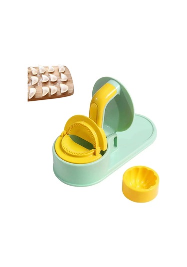 Honmex 3'lü 1 Hamur Ve Manti Oluşturucu, Ev Ve Restoran Mutfak Aleti, Pp Malzeme, Zaman Tasarruflu, Kolay Kullanım, Yeşil Açık Yeşil