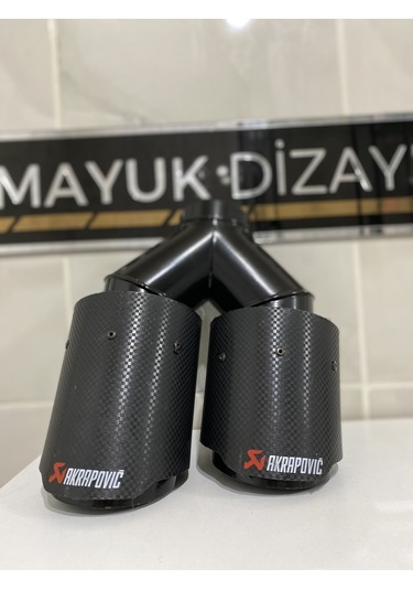 Akrapovic Karbon Egzoz Ucu Çift Çıkış 90mm Sağ --mayukdizayn--