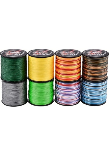 Brightnova Dayanıklı 8 İplik Örülmüş C 1.0 0.18mm 15lb Misina 300m 328yd 10 100lb Kamuflaj Tuzlu Su Balıkçılık