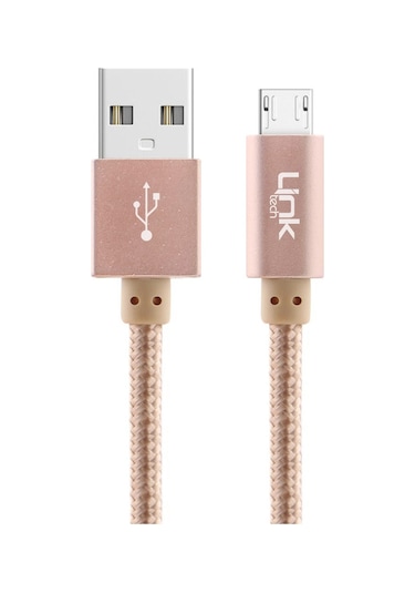 Linktech K542 Micro Usb Örgü Metal 30 CM Şarj Kablosu