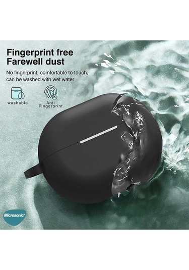Microsonic Huawei Freebuds Pro Mat Silikon Kılıf Sarı