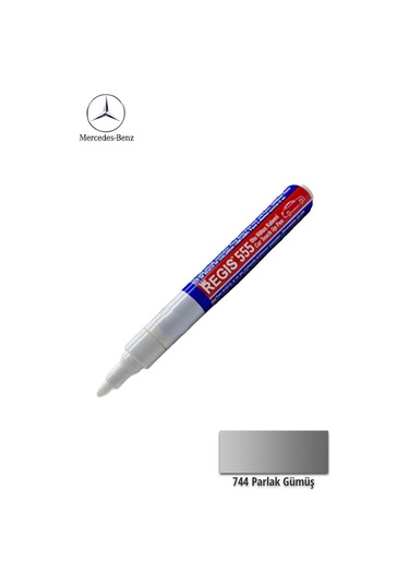 Oto Tam Örtücü Rötüş Kalemleri Mercedes 744 Parlak Gümüş Çizik Giderici Oto R.k-11953