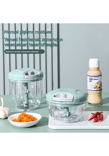 Maoyaya Manuel Sarımsaklı Pounder - Yeşil Renkli Pratik Ve Sağlam Sarımsak Ezici Yeşil