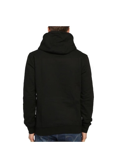 Bant Giyim - Stranger Things Siyah Kapşonlu Erkek Sweatshirt