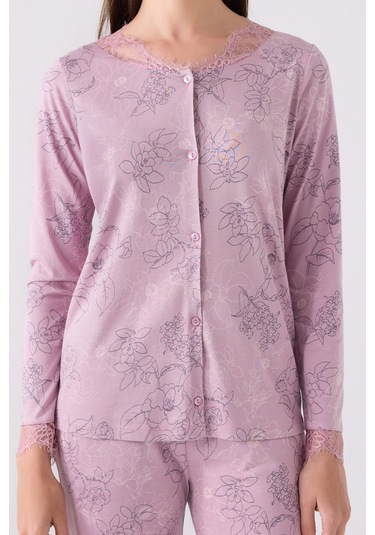 Pierre Cardin Kadın Mor Pijama Takımı Pc8874-s-v1 Mor