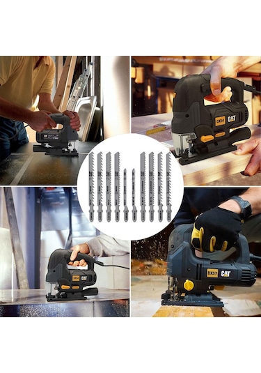 Cat Da06902 10 Parça Profesyonel Ahşap Hassas/kaba/düz/kavisli Kesim Dekupaj Testere Ucu