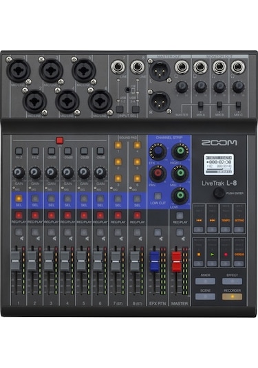Zoom Livetrak L-8 8-Kanal Dijital Mikser Recorder