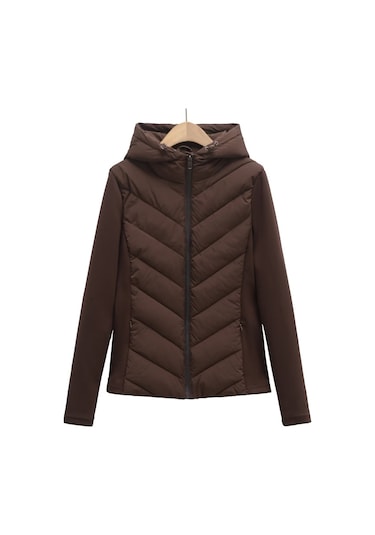 F1.kahverengi..kadın Spor Mont,hafif Ve Rahat Tasarım Kahverengi