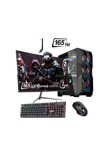 Izoly ST999135 R7-3700X 16 GB 256 GB M.2 NVMe RTX2060S 8 GB 24" Free Dos Masaüstü Oyuncu Bilgisayarı