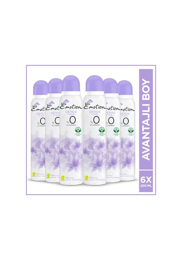 Emotion  Floral Kadın Sprey Deodorant 6 x 200 ML