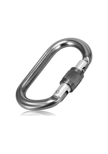 Novahub Gri 25kn Otomatik Kilitleme Kapısı Karabina Ağır Hizmet D Şekli Toka Paketi Büküm Kilitleme Kapısı Karabina Gri Gri