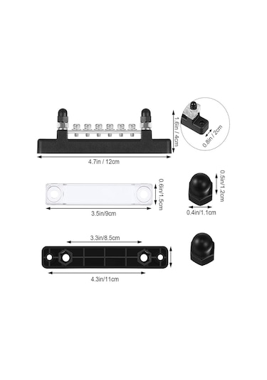 Şase Terminali 6 Lı Kapaklı 150 Amper