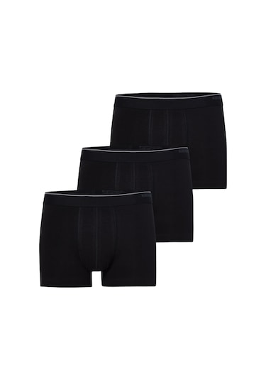 Blackspade Erkek Boxer Shorty 3'lü Paket Tender Cotton 9670 Siyah