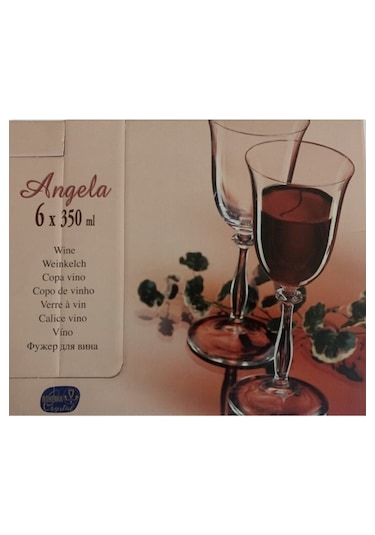 Bohemia 6 Parça Cristal Angela Kadeh Seti 350 Ml