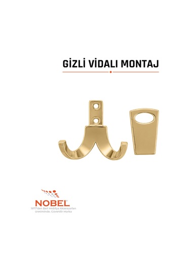 Seylan Askı, Metal Vestiyer Askısı, Matsiyah, Duvar Ve Dolap Askılığı 5'li Set Vidalı Matsi Yah