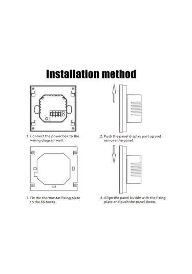 Kangvka Beyaz Akıllı Su Isıtma Termostatı - Tam Dokunmatik Kontrol, Programlanabilir, Akıllı Sıcaklık Regülatörü 3a