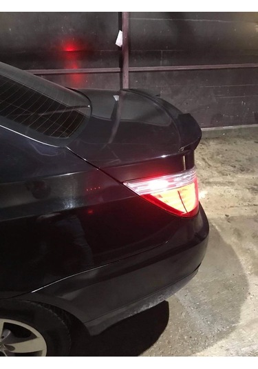 BMW E60 M4 Spoiler, Eski 5.20 2004 2011, Parlak Siyah Boyalı