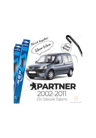 Rbw Peugeot Partner 2002 - 2009 Ön Muz Silecek Takımı