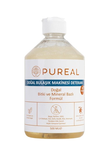 Pureal Doğa Bulaşık Makinesi Deterjanı - 30 Yıkama - Kokulu 500 Ml