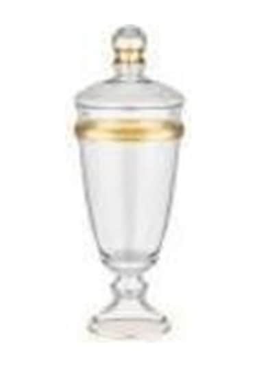 Decorium Cam Ayaklı Kavanoz Dalıa Altın M06465-abc