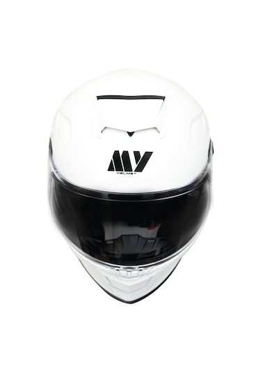 My Helmets Mks001-pw Yarış Spoiler Güneş Vizörlü Şeffaf Full Face Motosiklet Kaskı Çok Renkli