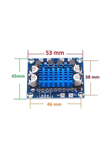 2X30 Watt Tpa3110 Amfi Devresi Dijital Amplifikatör 2X30W Xh-A232