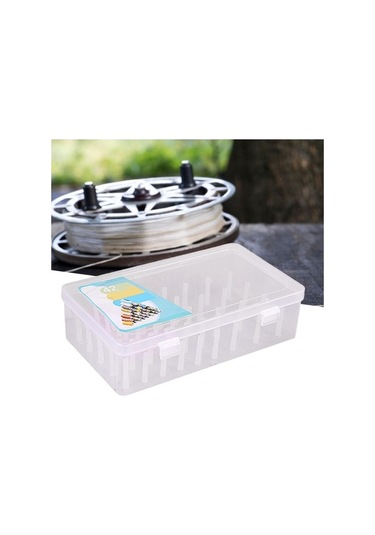 Bosphorusboutique02 Şeffaf 42 Adet Dikiş Ipliği Kutusu, Iğne Ve Tel Depolama Organizatörü Şeffaf