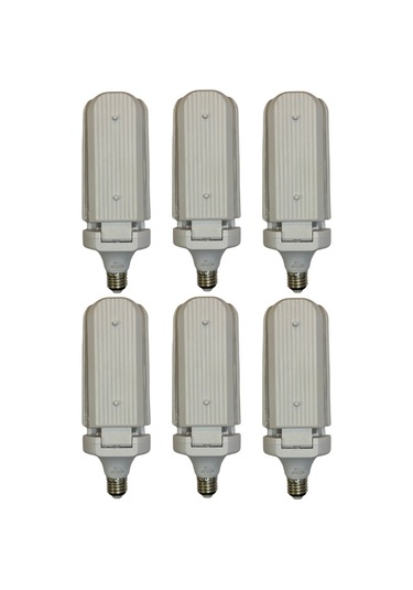 6 Adet Sorti 30w 270w Beyaz Işık E27 Duylu Kalın Duy Led Pervane Ampul