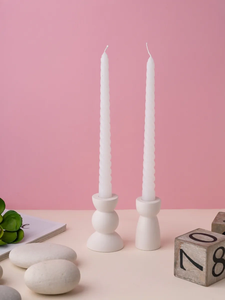 Svetıt' Şamdan İçin Uzun Mumlar, Yüksek, Sofra Ve İç Mekan Dekorasyonu 161588402 Beyaz