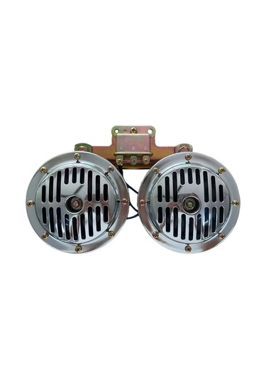 Space Dı Dıt Korna 12v Roleli Super Ton Büyük 13mm Nikel Set / Ssko64 O A303042024