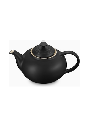 Le Creuset Paslanmaz Çelik Süzgeçli Seramik Çaydanlık, 1.3l Siyah