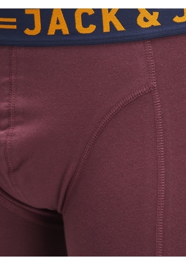 Jack & Jones Jack Jones Erkek Karışık Renkli 3'Lü Boxer 12113943 Çok Renkli