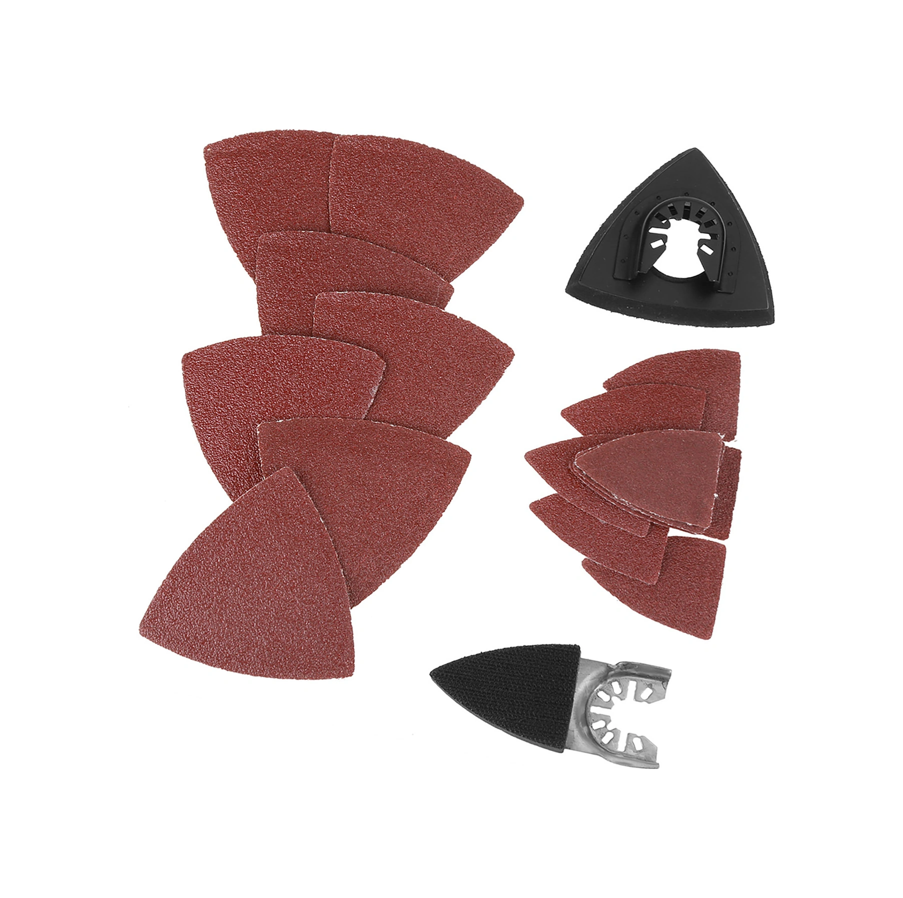 Tenfowee 82 Adet Çok Amaçlı Zımpara Yastığı Seti - Oscillating Tool Aksesuarı, Ahşap/plastik/yumuşak Metal Taşlama, Dayanıklı Karbon Çelik