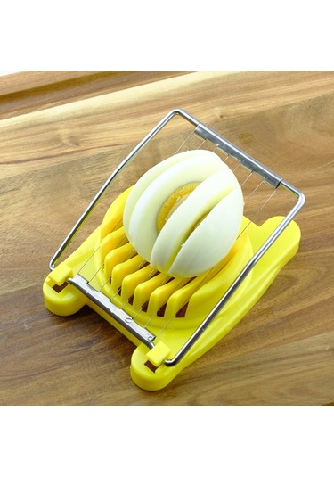 Cbtx Çok Fonksiyonlu Paslanmaz Çelik Yumurta Korunmuş Yumurta Dilimleyici Fantezi Splitter Mutfak Malzemeleri Yumurta Kesme Aletleri Sarı