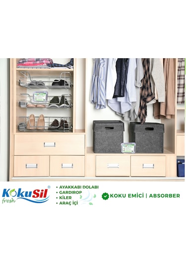 Kokusil Ayakkabı Dolabı Koku Giderici Ve Koku Emici